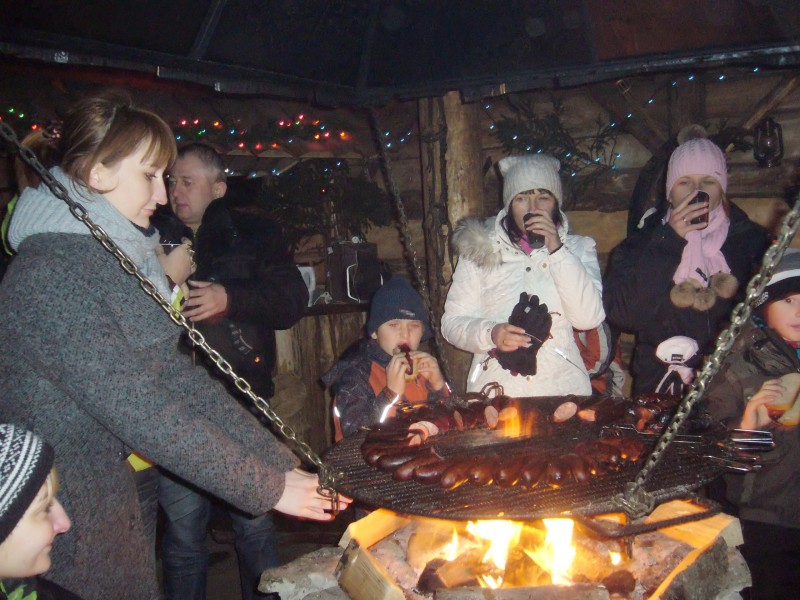 Kulig - poczstunek przy grillu